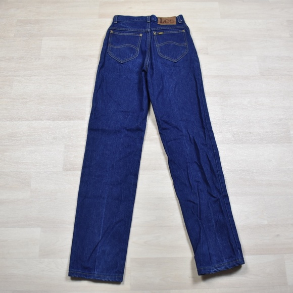 SOLD 70s Lee Riders Jeans Womens Western Cowgirl Stamped Rivets VTG USA - Picture 3 of 8